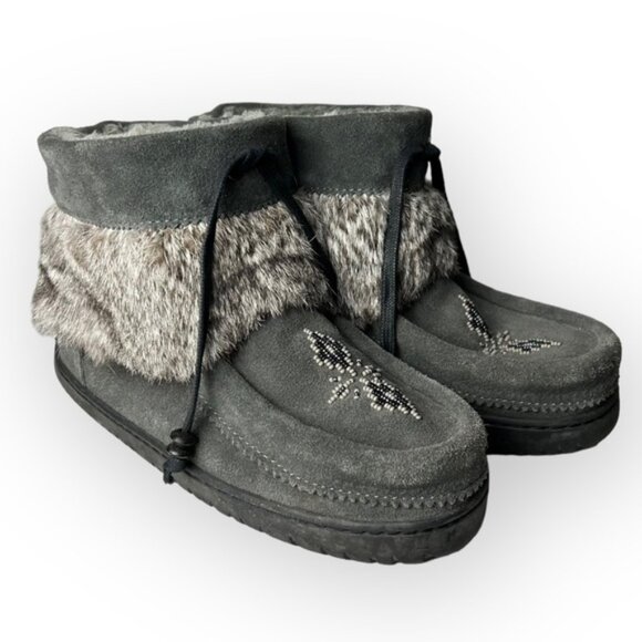 Manitobah Waterproof Keewatin Mukluk in Charcoal - Picture 1 of 8